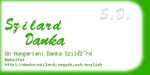 szilard danka business card